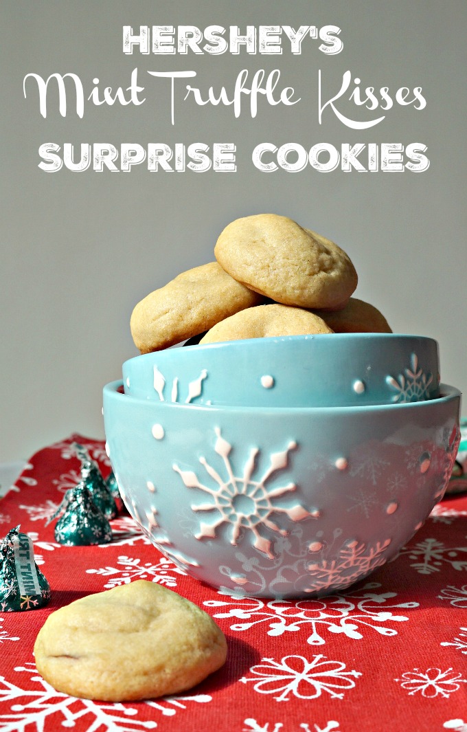 Hershey's Kisses Mint Truffle Surprise Cookies #NewTraditions