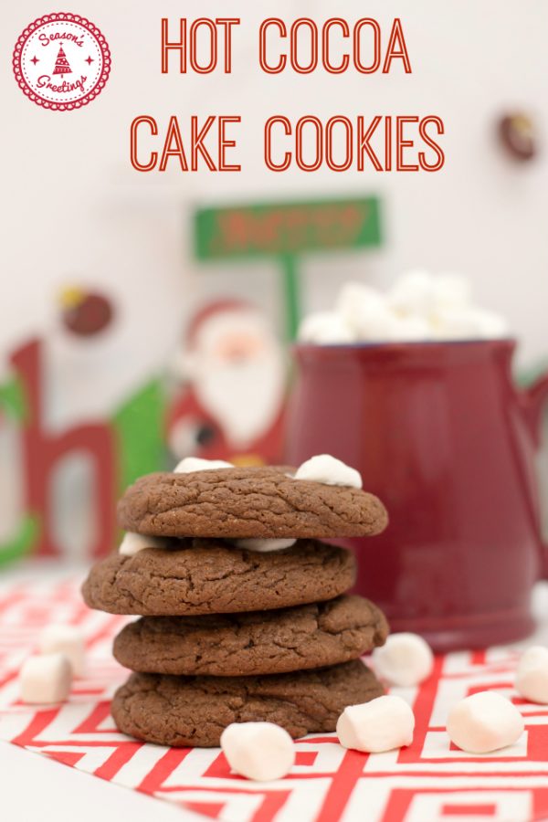 Hot Cocoa Cake Cookies