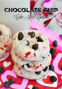 Chocolate Chip Cake Mix Cookies