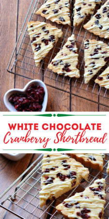 White Chocolate Cranberry Shortbread Recipe