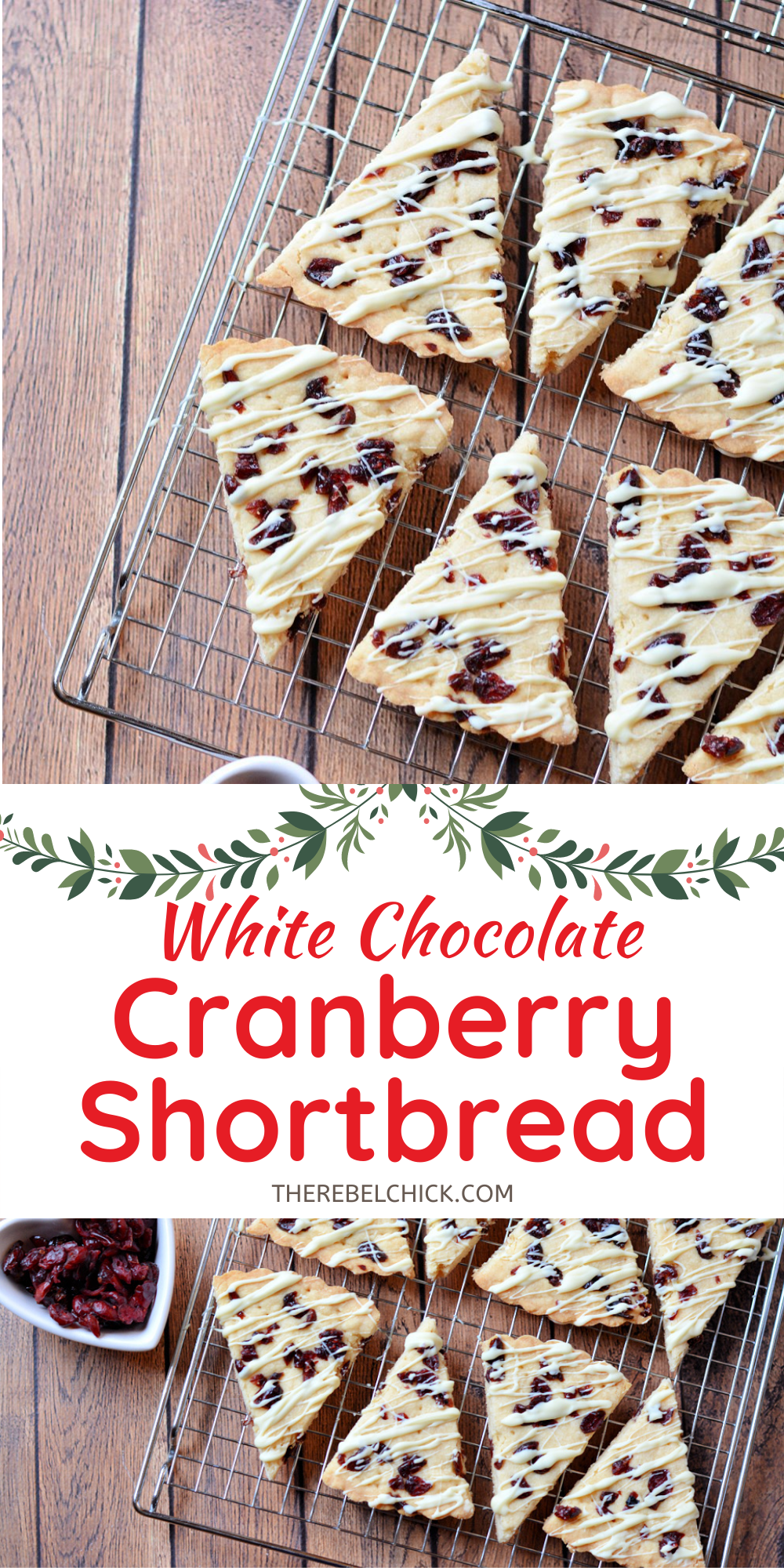 White Chocolate Cranberry Shortbread