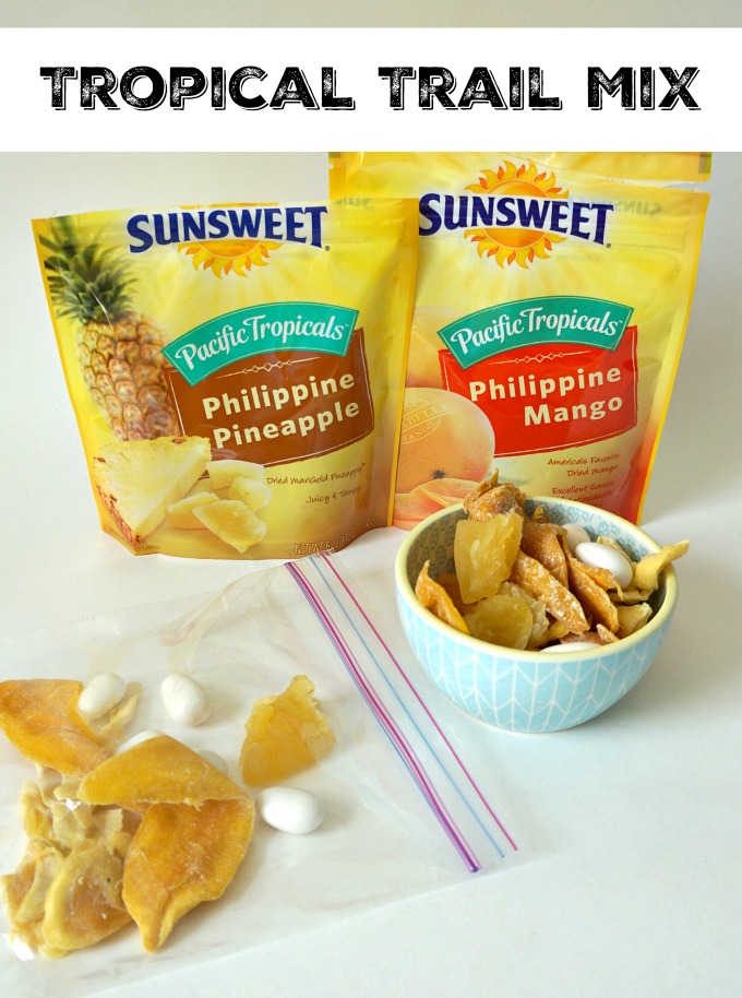 tropical trail mix with SunSweet Pacific Tropicals