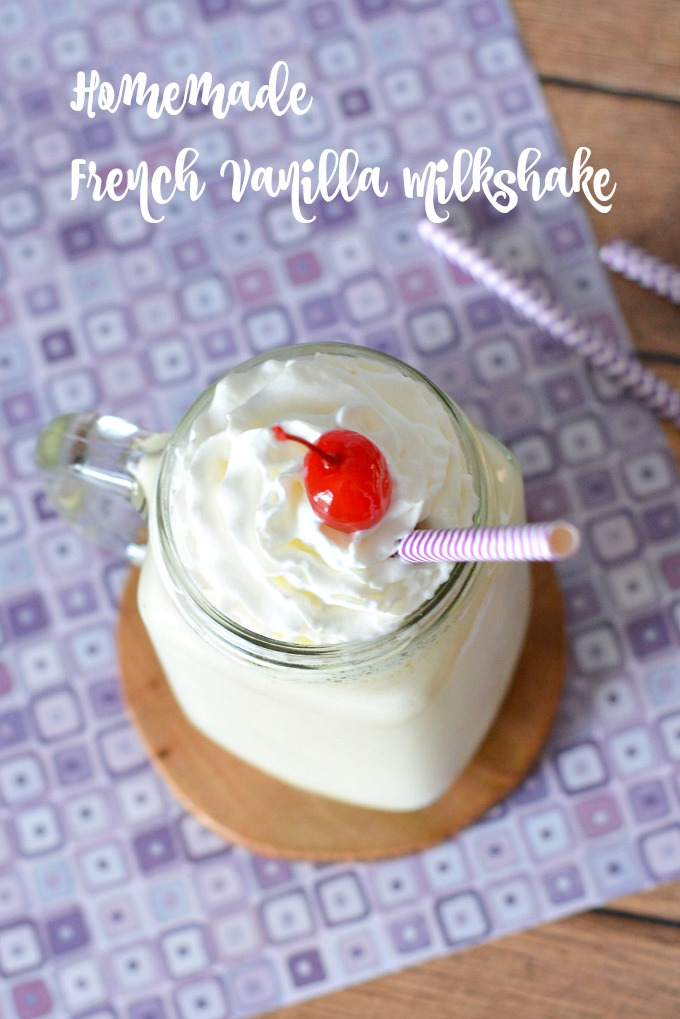 Homemade French Vanilla Milkshake Recipe