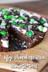 Mint Chocolate Oreo Brownie Tart Recipe