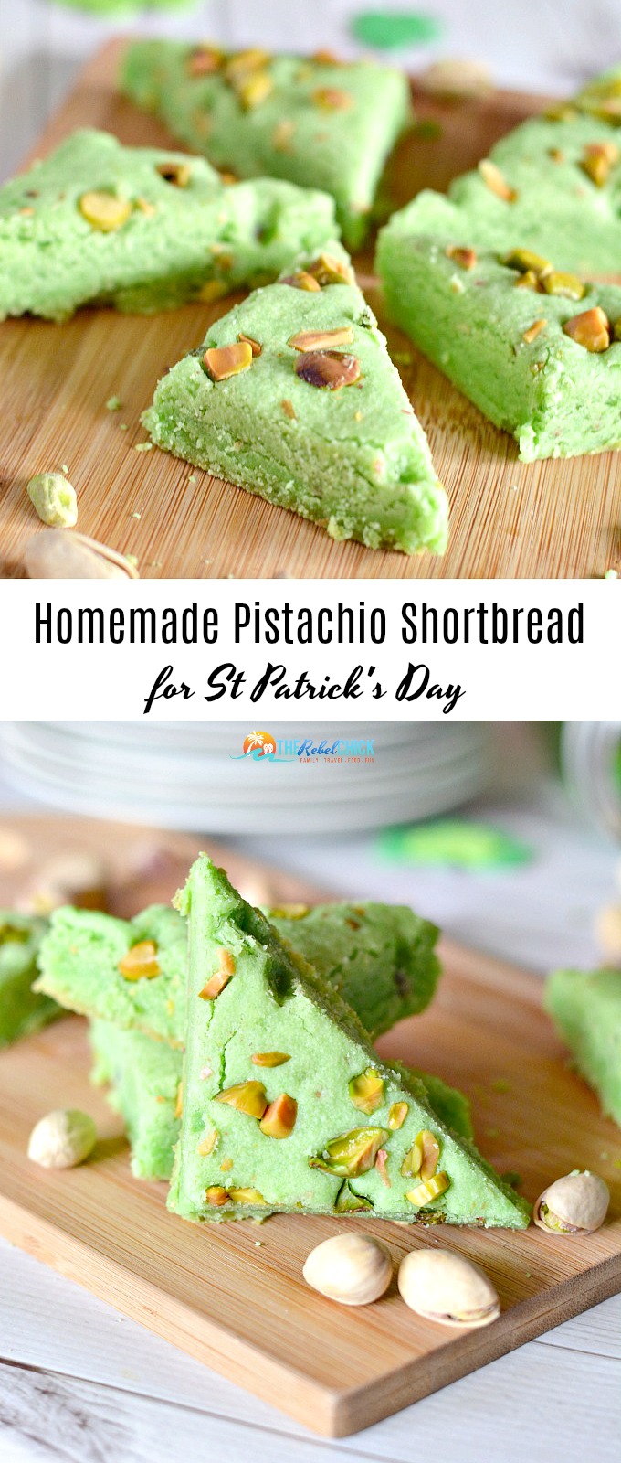 Homemade Pistachio Shortbread Recipe for Saint Patricks day