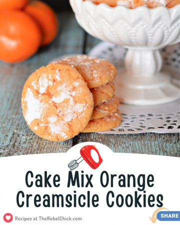 Cake Mix Orange Creamsicle Cookies