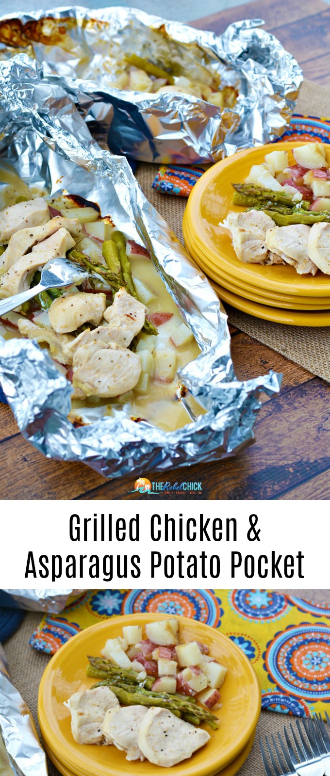 Grilled Chicken Asparagus Potato Pocket Recipe 