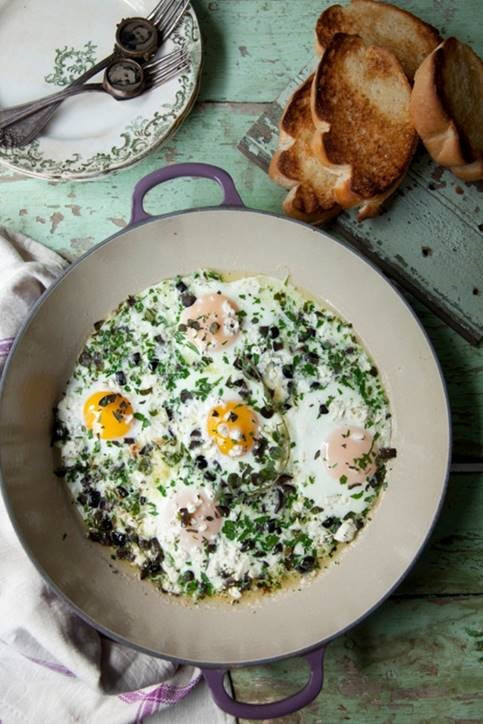 Greek Baked Eggs Recipe