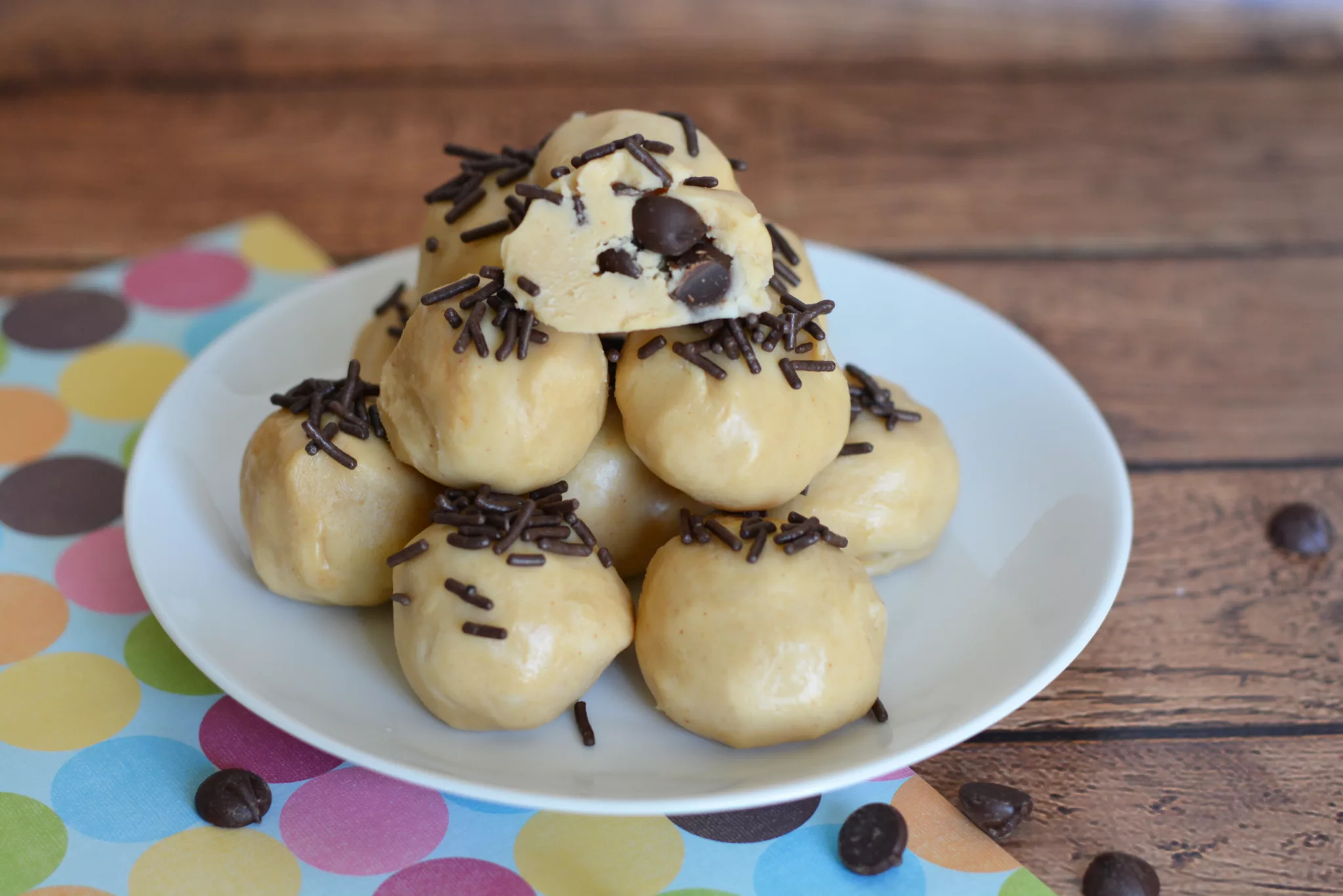 No Bake Peanut Butter Chocolate Truffles Recipe 