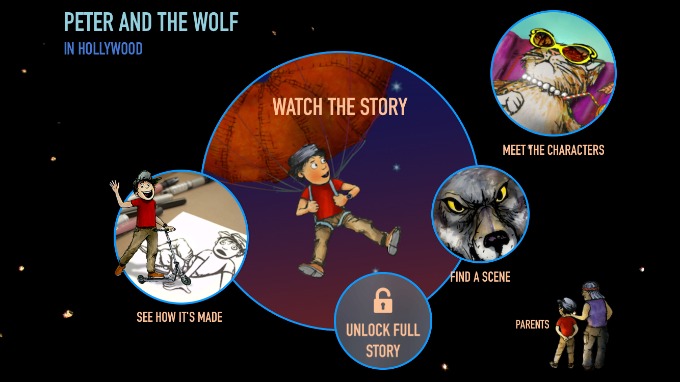 Peter and the Wolf in Hollywood App
