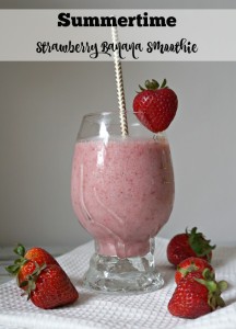 Summertime Strawberry Banana Smoothie Recipe #SweetSwap #SplendaSweeties
