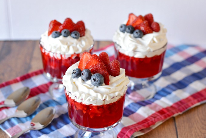 Raspberry Trifle Cups Recipe for Labor Day!