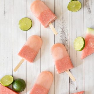 Watermelon Lime Popsicles