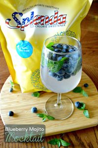 Blueberry Mojito Mocktail with Splenda