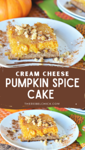 Cream Cheese Pumpkin Spice Cake - The Rebel Chick