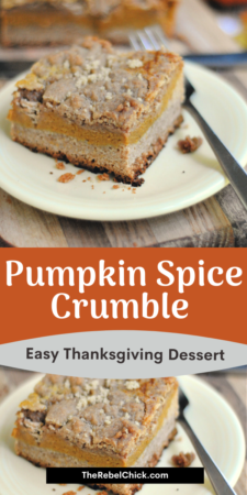 Pumpkin Spice Crumble Recipe
