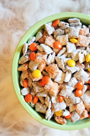 Spooky Snacks Halloween Muddy Buddies Party Mix Recipe