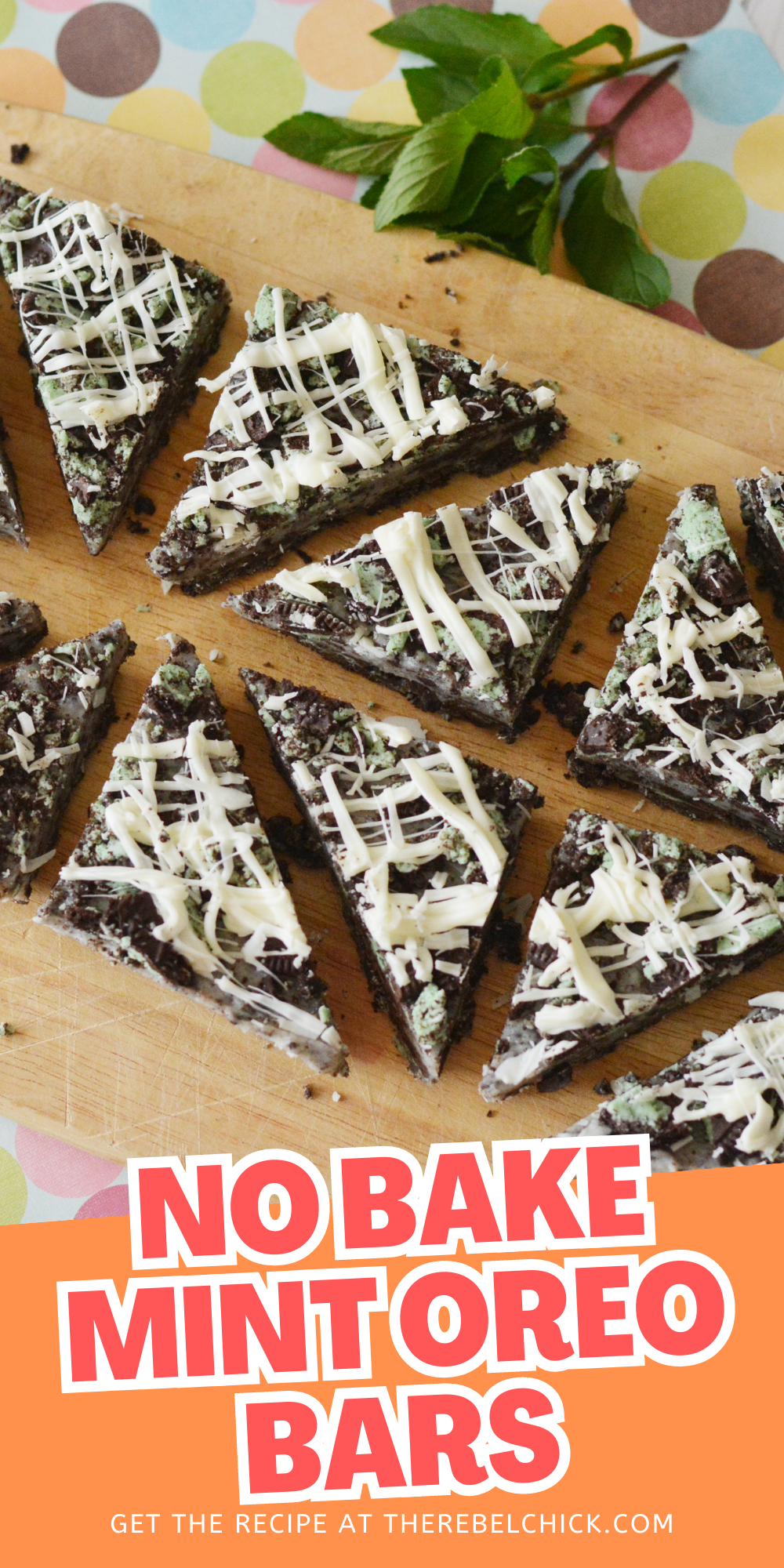 No Bake Mint Oreo Bars 