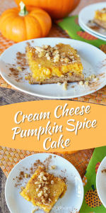 Cream Cheese Pumpkin Spice Cake - The Rebel Chick