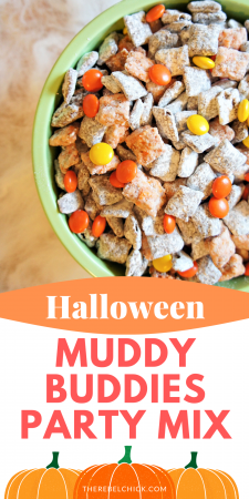 Spooky Snacks Halloween Muddy Buddies Party Mix Recipe