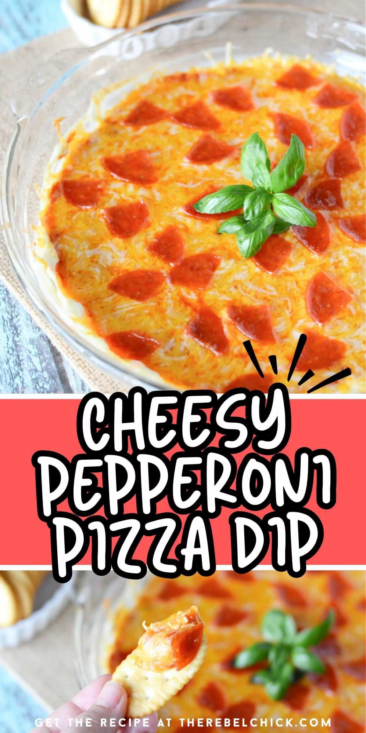 Cheesy Pepperoni Pizza Dip
