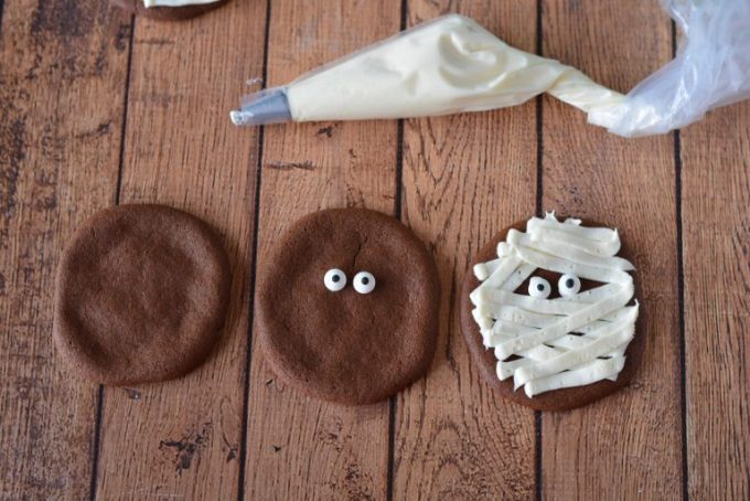 Chocolate Wafer Cookie Mummies Recipe Halloween