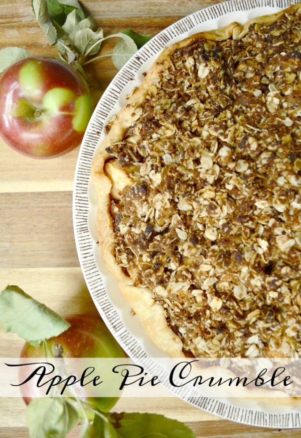 Old Fashioned Apple Pie Crumble Recipe - The Rebel Chick