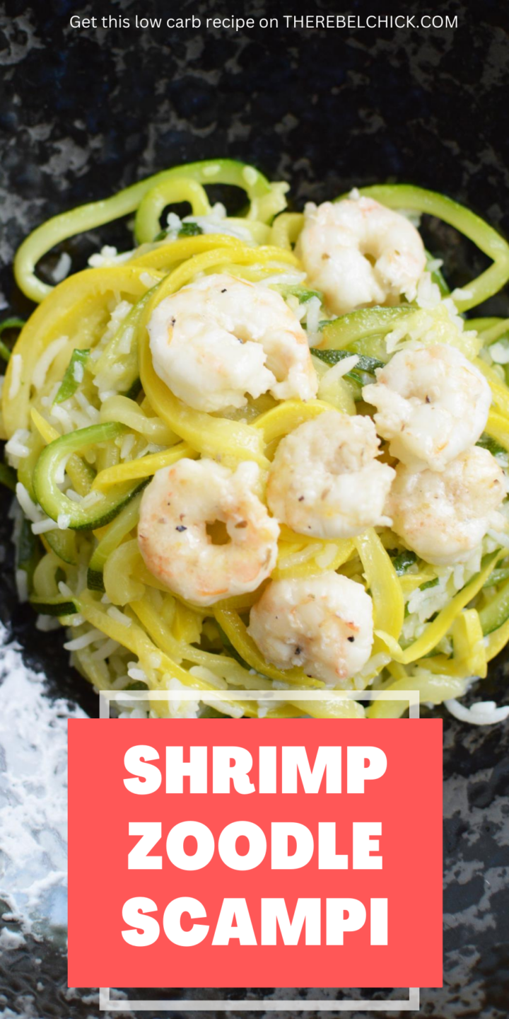 Shrimp Zoodle Scampi - The Rebel Chick