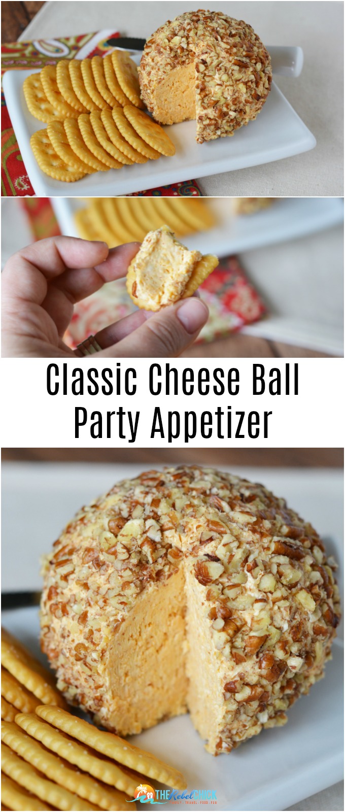 Classic Cheese Ball Appetizer Recipe - The Rebel Chick