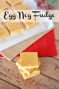 Egg Nog Fudge Recipe