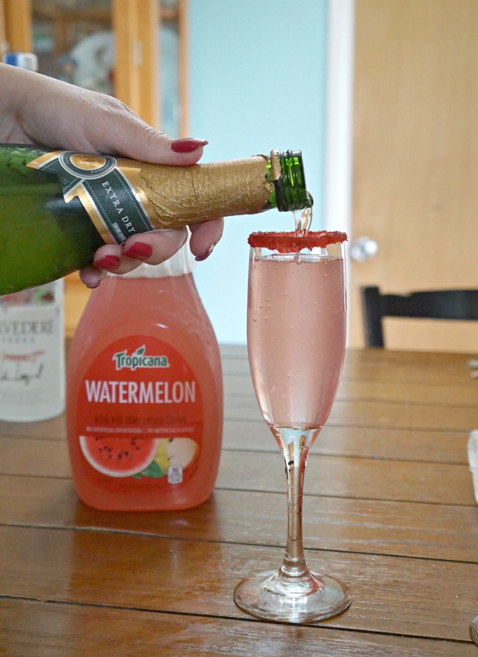 At-Home Mixology Made Easy: Watermelon Bellini Recipe #MixedWithTrop