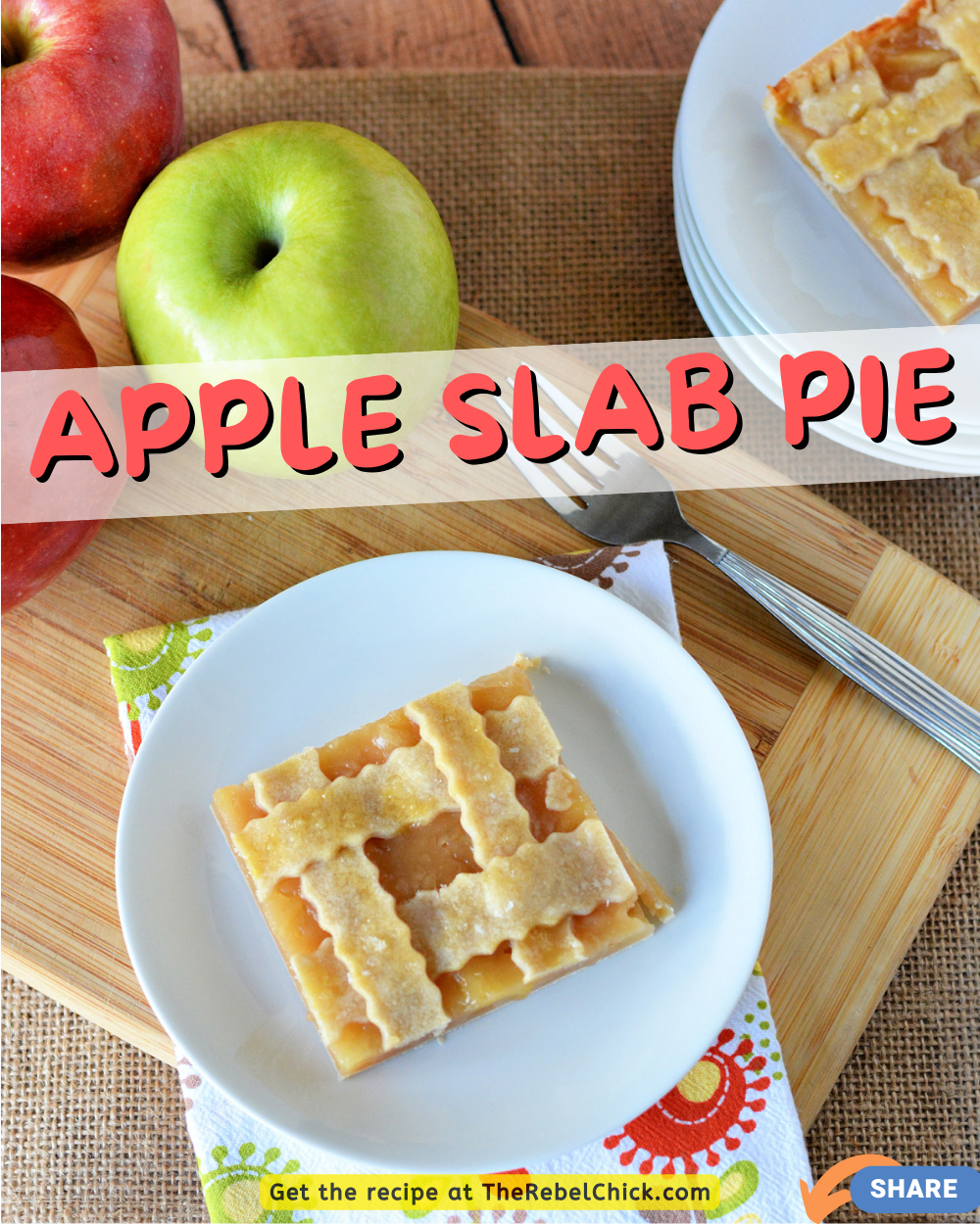 Apple Half Slab Pie