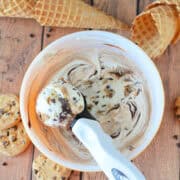 Chocolate Chip Cookie No Churn Ice Cream Recipe
