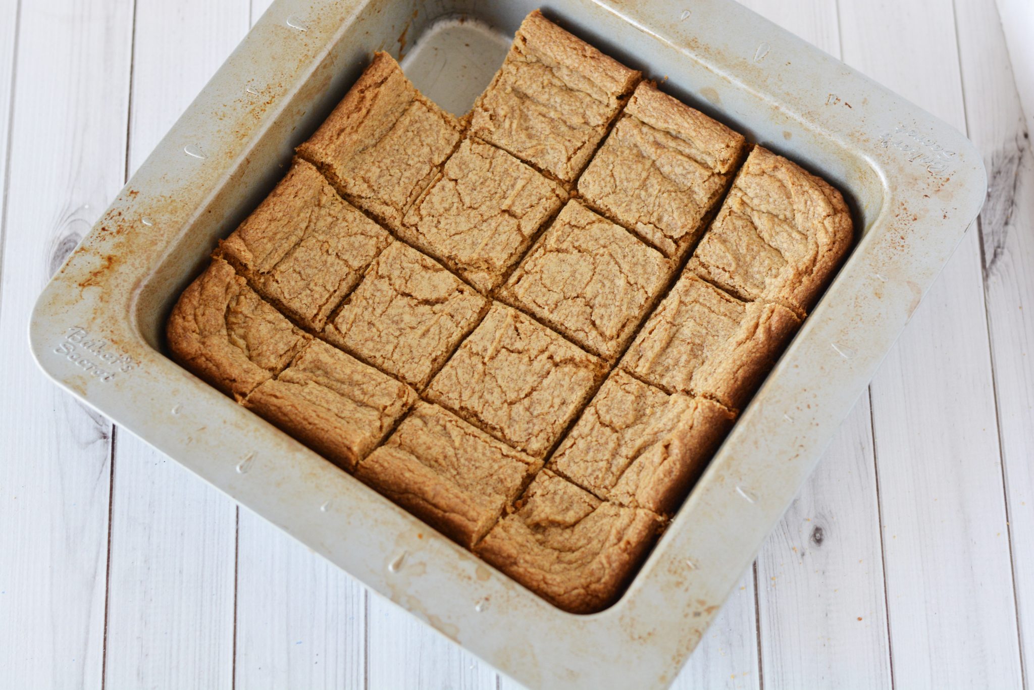 Gingerbread Brownies in a pan