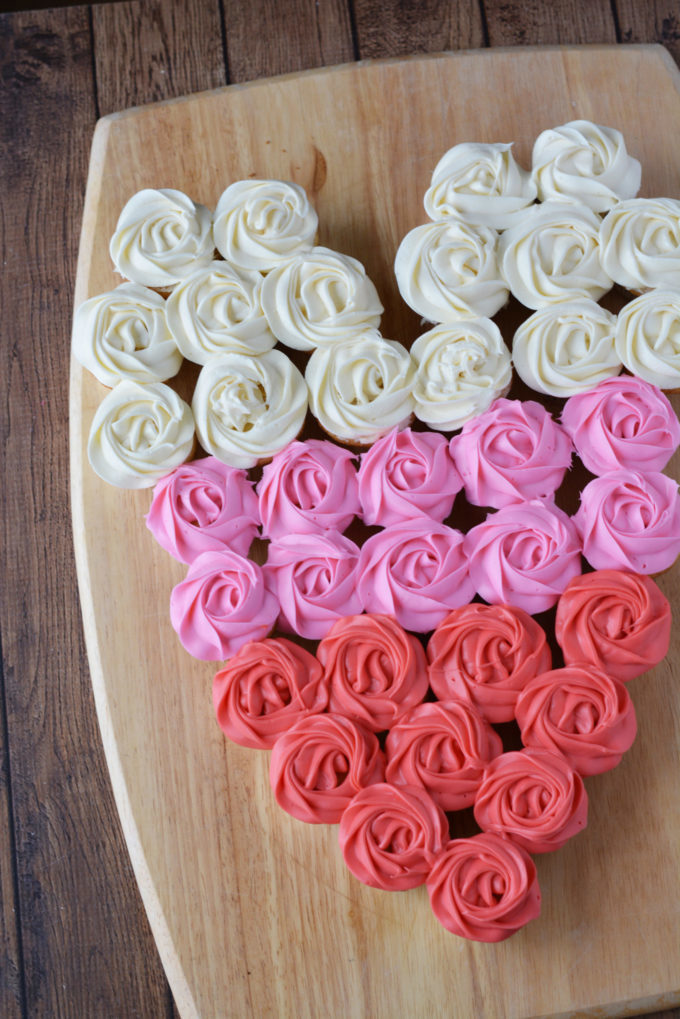 Valentine's Day Cupcake Heart Cake Recipe