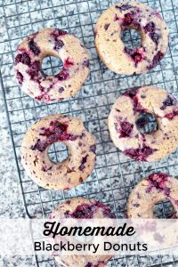 Homemade Blackberry Donuts