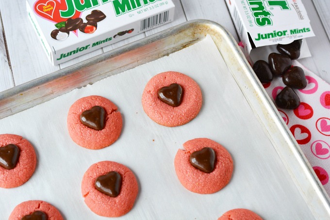 Junior Mints Valentine Shortbread Cookies Recipe