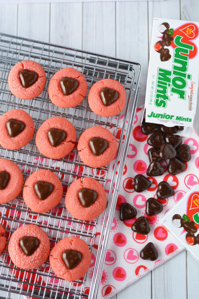 Junior Mints Valentine Shortbread Cookies Recipe