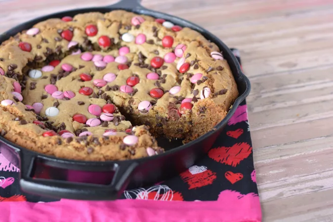 Valentine's Day Cookie Skillet Recipe