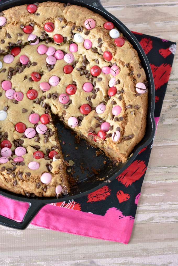 Valentine's Day Skillet Cookie Recipe