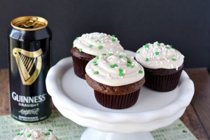 Chocolate Guinness Frosted Cupcakes Recipe