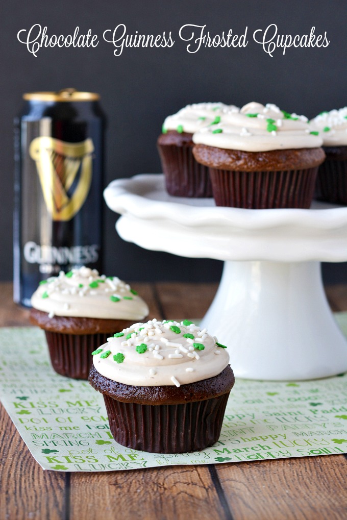 Chocolate Guinness Frosted Cupcakes Recipe