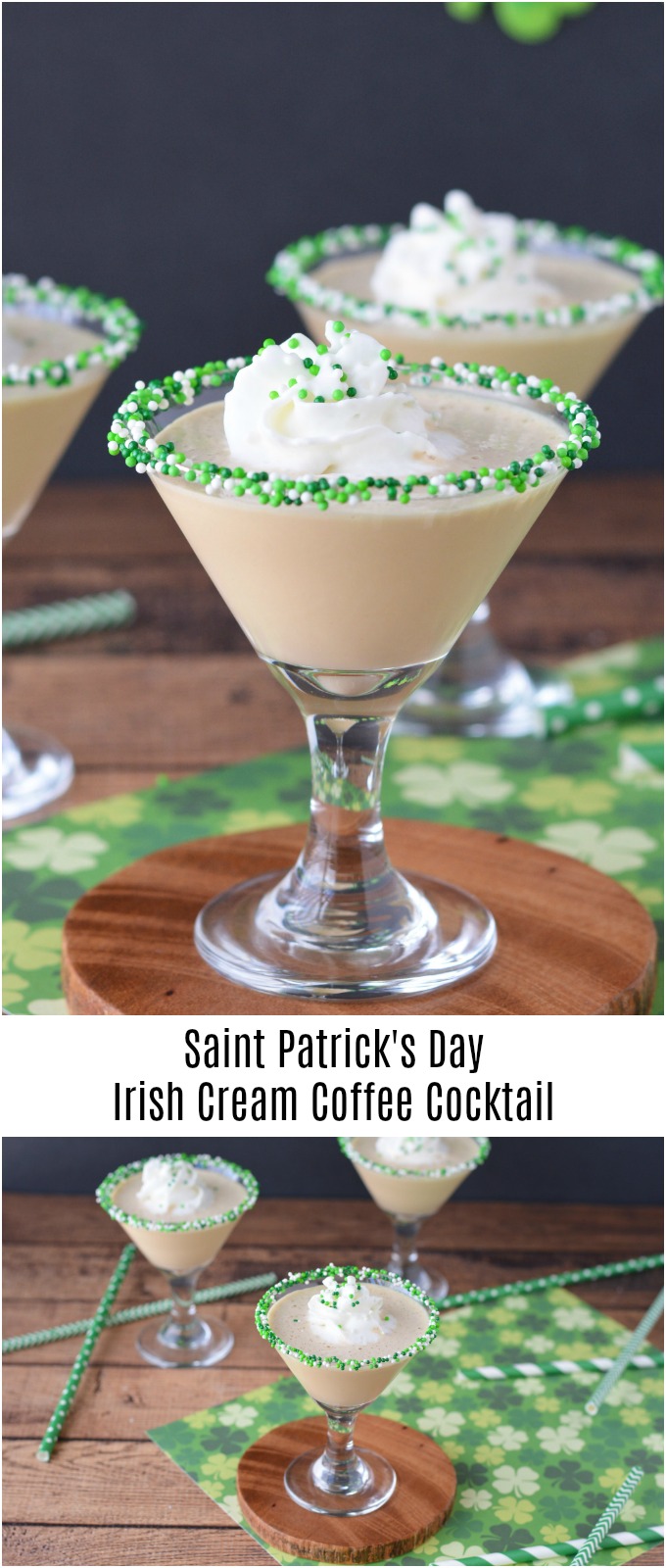 Irish Cream Coffee Cocktail Recipe | Green St Patrick’s Day Drink Recipes You Must Try