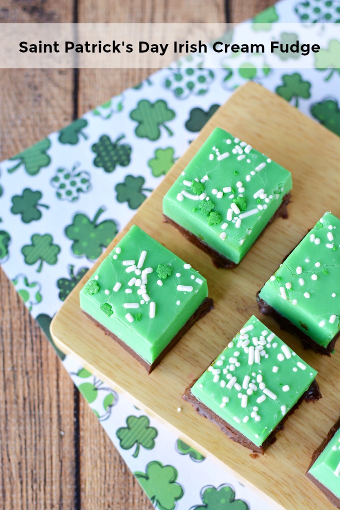 Saint Patrick's Day Irish Cream Fudge Recipe