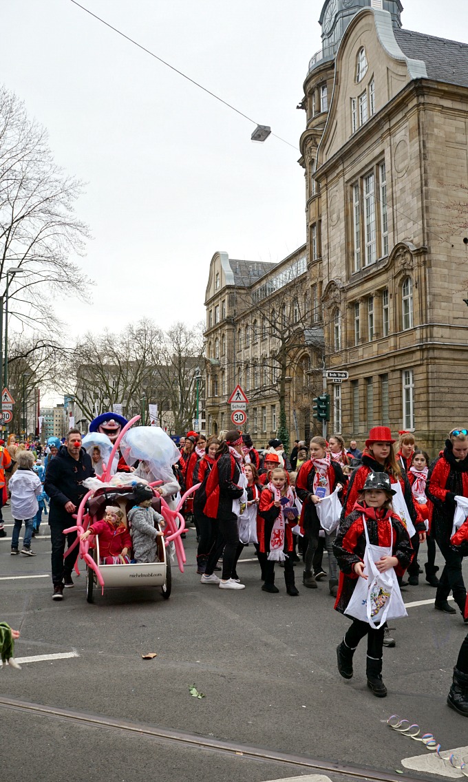 Childrens parade in dusseldorf germany