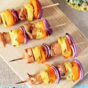 Hawaiian Chicken Kebabs