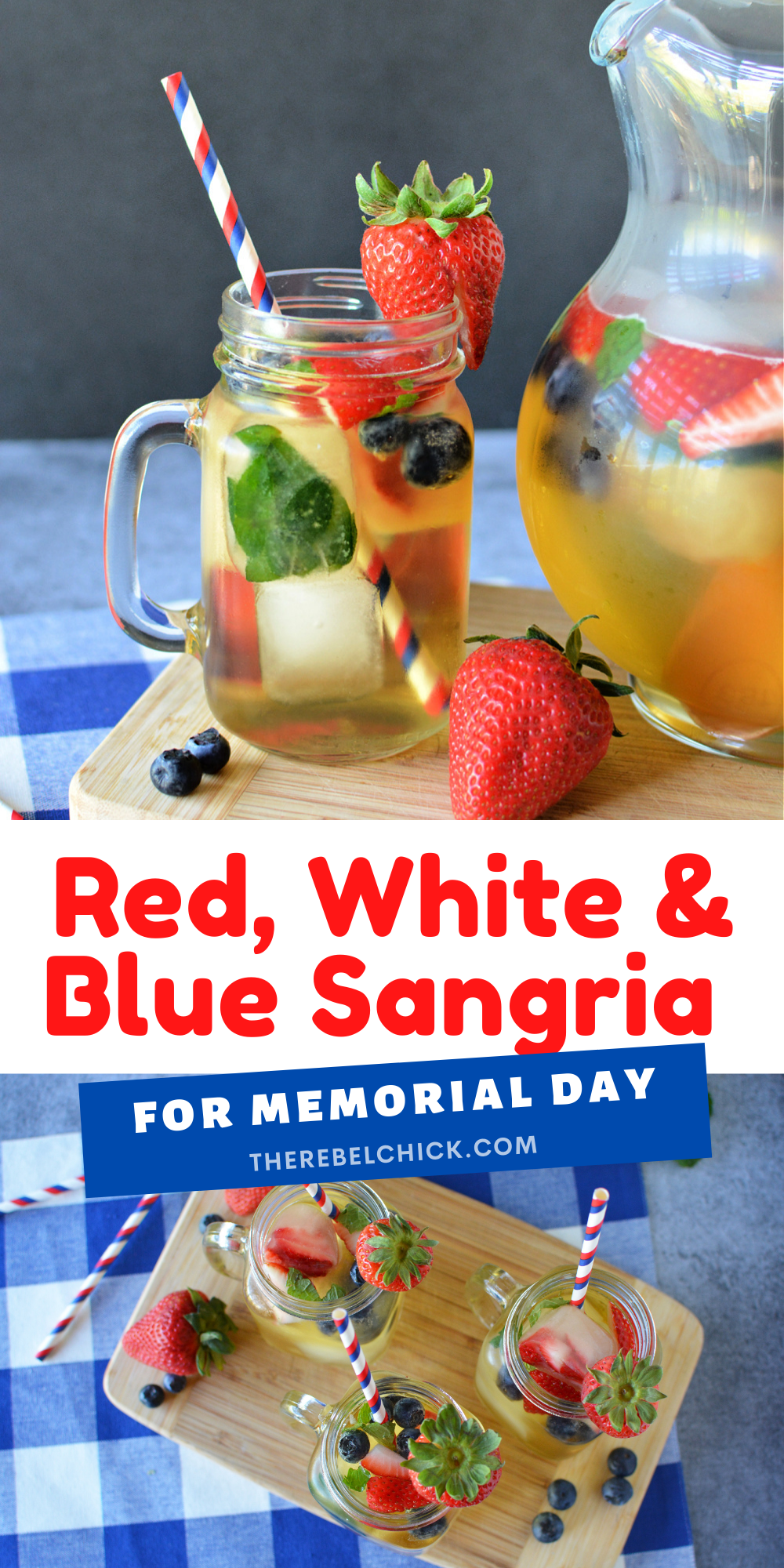 Patriotic Red, White & Blue Sangria Recipe