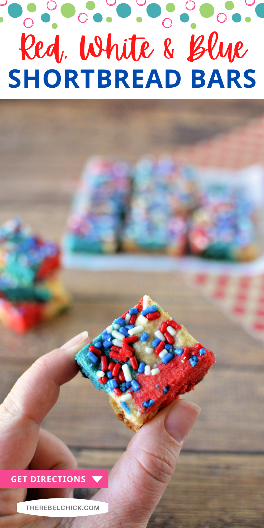 Red White and Blue Shortbread
