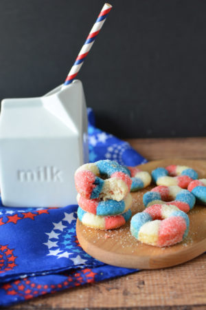 Red, White & Blue Donuts Recipe
