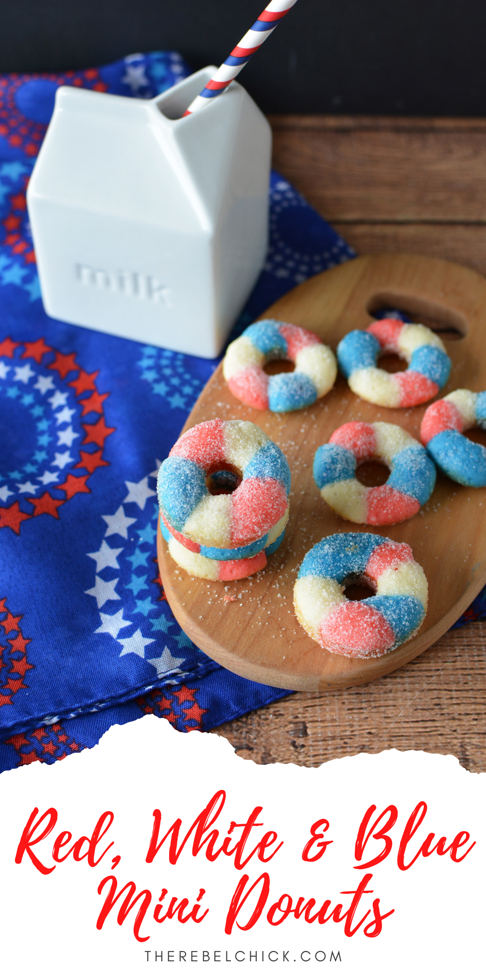 Red, White & Blue Donuts Recipe